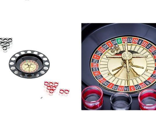 16pc Shot Roulette Game Set - Shot Spinning Drinking Game