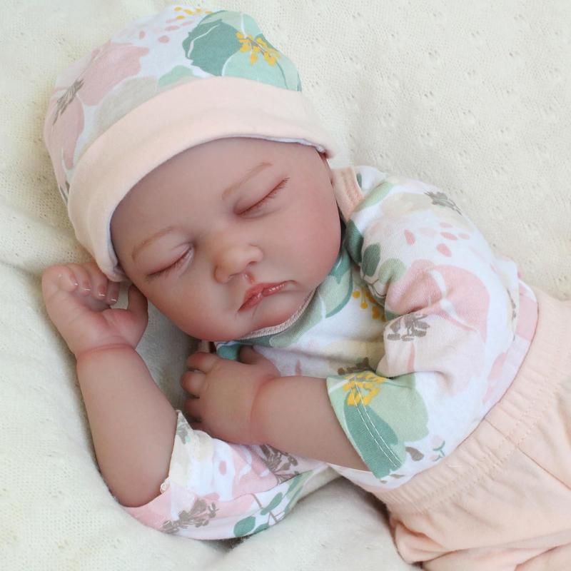 Wooroy Sleeping Reborn Baby Dolls, Birthday Gift, Girl Gift, Kids Gift, Christmas Gift, Big Sister Gift, 22 Inch Lifelike Newborn Baby Girl Doll, Realistic Baby Reborn Toddler, Weighted Soft Body Reborn Dolls That Look Real, Amazing Gift Set for Kids 3+