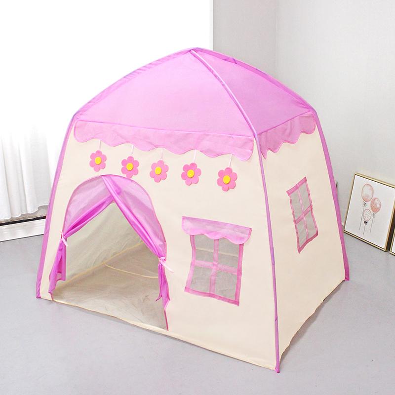 Toy Play Tent For Girls And Boys, Princess Theater, Indoor Pink Castle