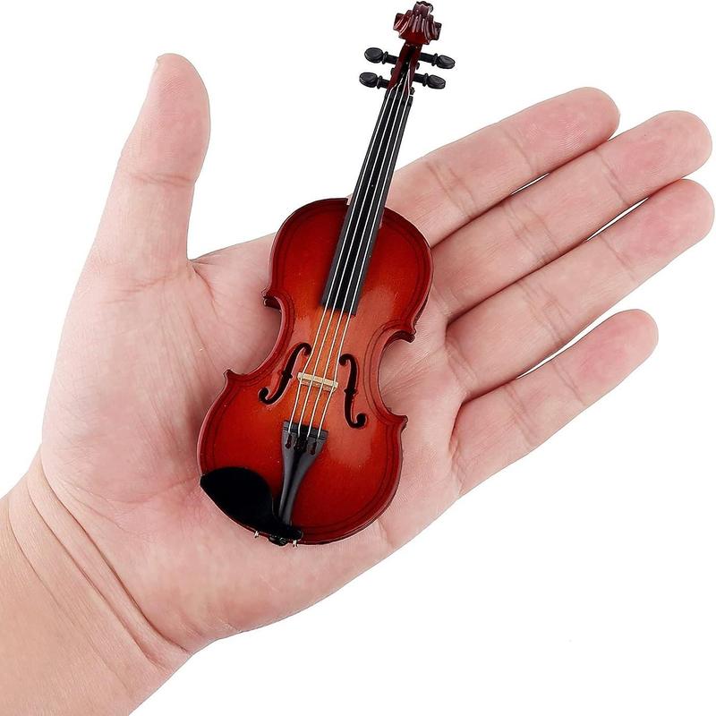 Mini Violin Musical Instrument with Bow, 1 Count Stand, Score & Storage Case for Beginner Boys & Girls , Musical Toys for Teens