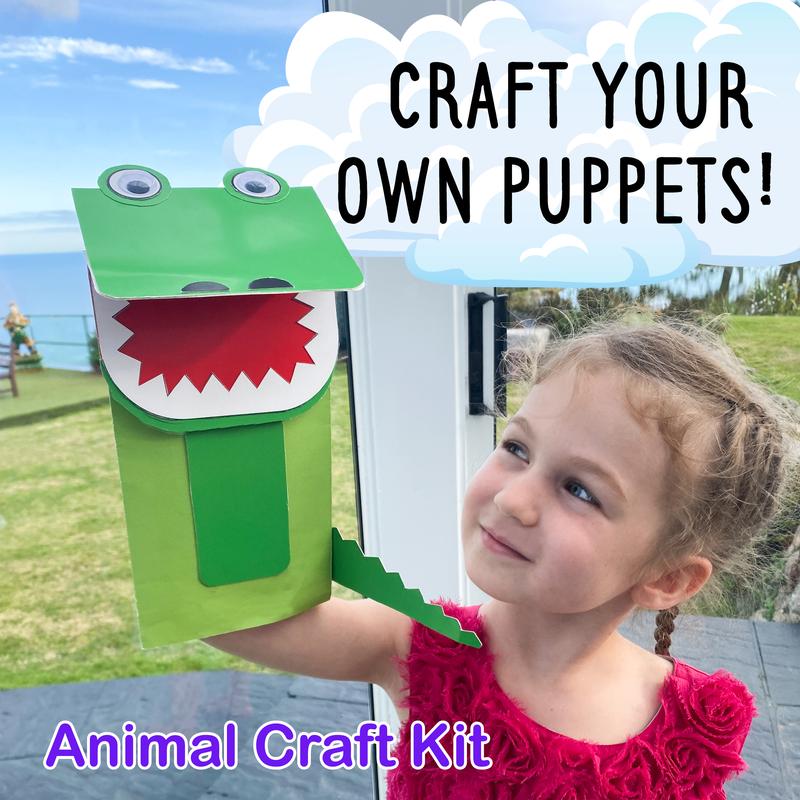 20 Crafts in a Box - Simple Paper Crafts for Kids Ages 3-8 - Low Mess - Easy to complete - All-Inclusive