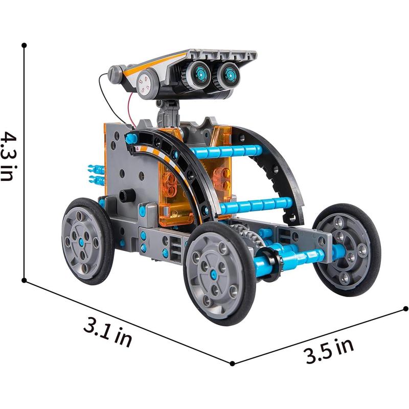 Solar Robot Kit, 12-in-1 Educational STEM Science Experiment Toys, Solar Powered Building Kit DIY