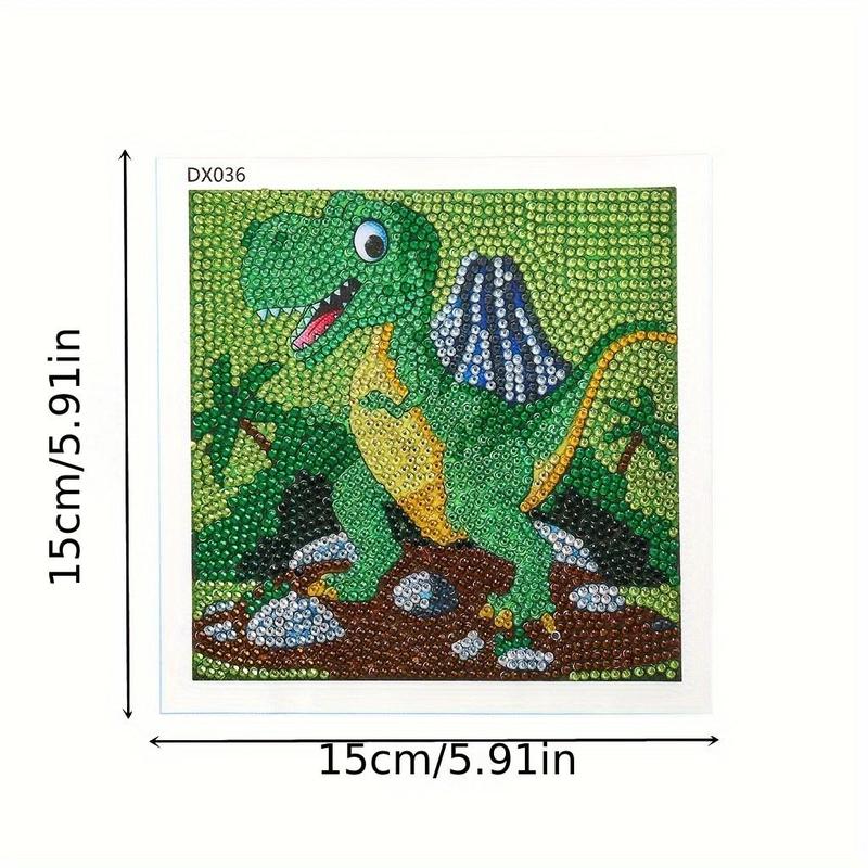 Cute Animals Pattern Diamonds Art Colorful Painting Kit, 1 Set DIY Diamonds Mosaic Crafts without Frame, DIY Decorative Painting for Bedroom Living Room Office