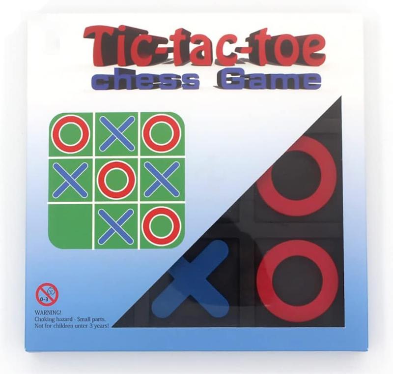 Tic Tac Toe Board Game,Tic Tac Toe Family Game, Classic Board Game, Classical Family Board Game,Children's Tic Tac Toe Game, Plastic tic tac Toe Game, Board Size 15 X 15 cm