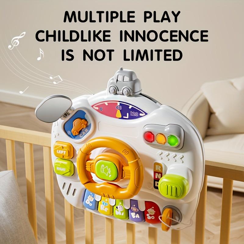 Car Steering Wheel Toy Music Educational Learning Activity Table Center Toy for  Kids 1 2 3 Years Old Boys Girls Gift