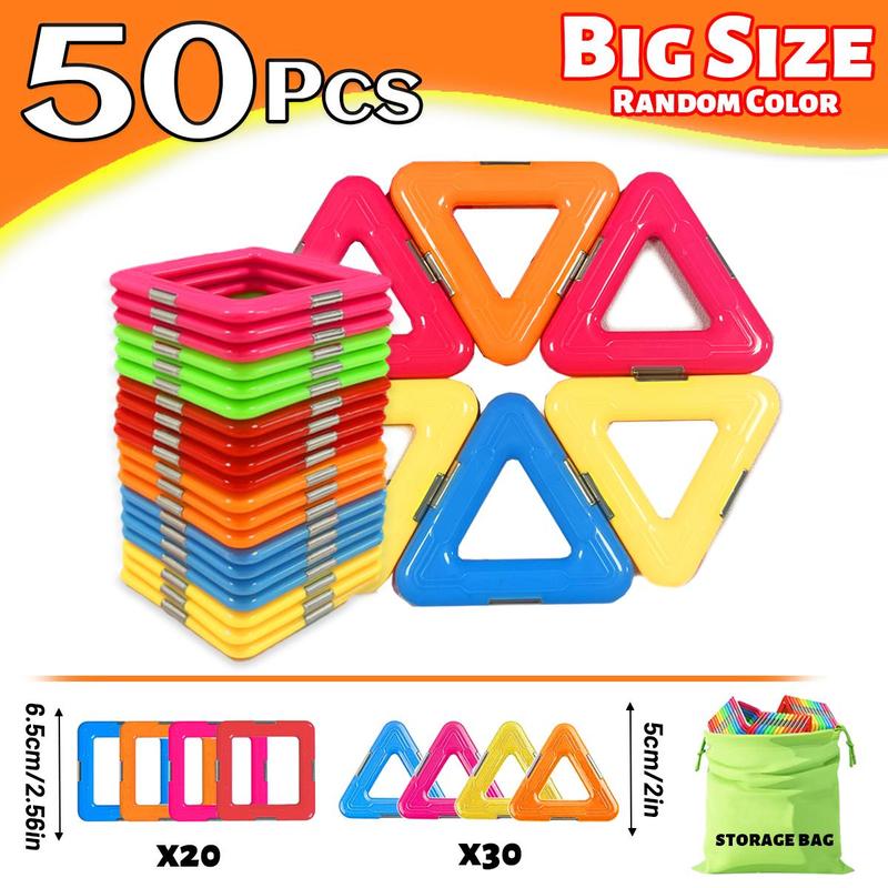 Random Color Building Blocks Kit (1 Set), Big Size Stem Toys, Funny Intelligent Learning Constructor Set, Colorful Nice Cube Sensory Toys, Party Favors, Fidget Toys,  Anxiety Kit for School