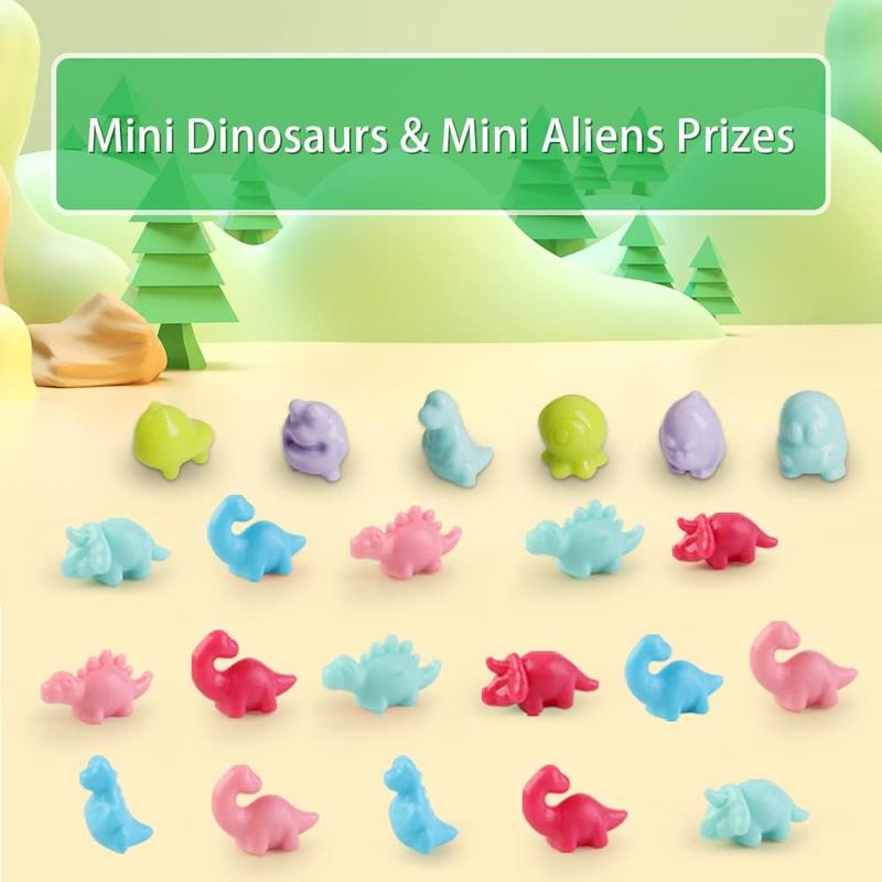 Mini Claw Machine Toys for Kids & Adults with Mini Dinosaur Figures Claw Machine Prizes, Mini Stuff Things that Actually Work, Mini Arcade Game Miniature Novelty Toys for 3+ Year Old Boys & Girls