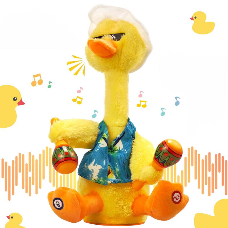 Dancing Talking Duck Toys - Electronic Rattle Toys for Kids - Repeat and Mimicking - Christmas Gifts