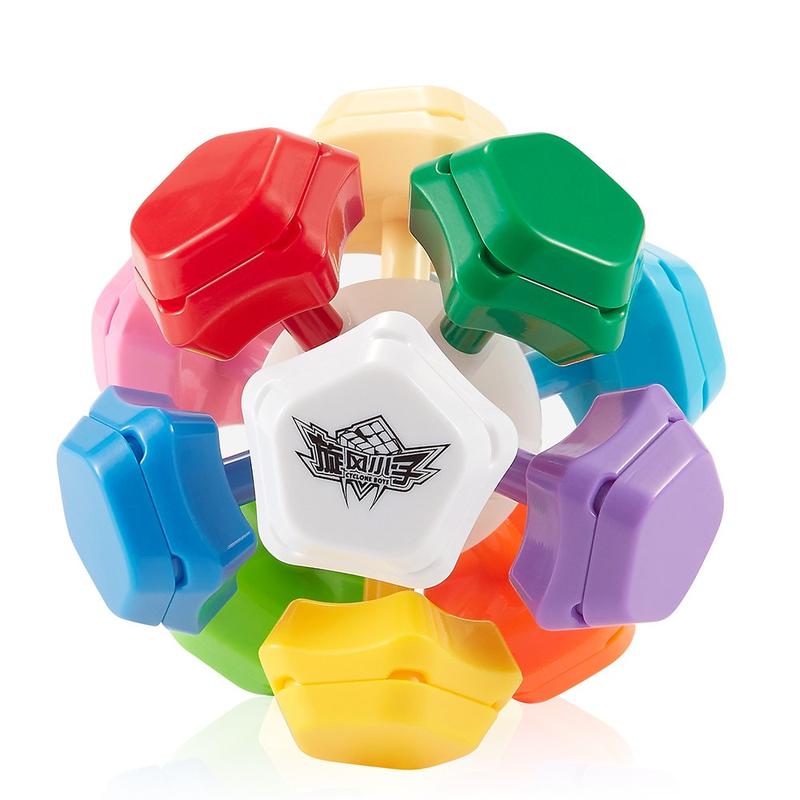 D-FantiX Cyclone Boys 3x3 Megaminx Stickerless Speed Cube Pentagonal Dodecahedron Cube Puzzle Toy speedcube rubixcubegame