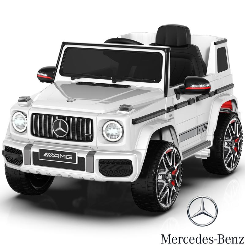 ANPABO 12V Mercedes-Benz G63 Licensed Powered Ride on Toy Car w  Remote Control, Voice Prompt for Low Battery, Gift for Kids