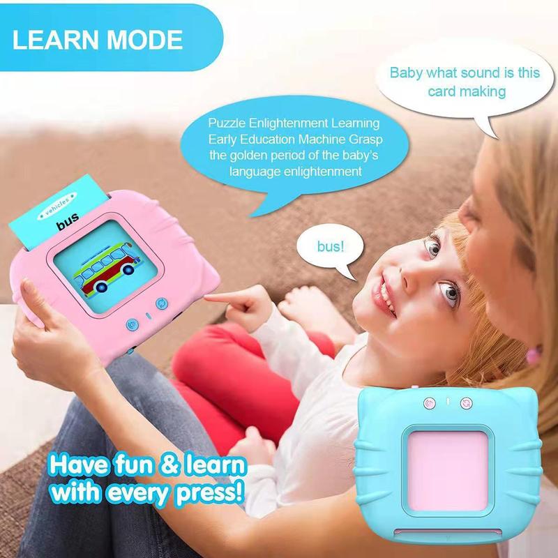 2024 New Audio Reading English Learning Machine Children's Puzzle Enlightenment Early Education Smart Card Machine