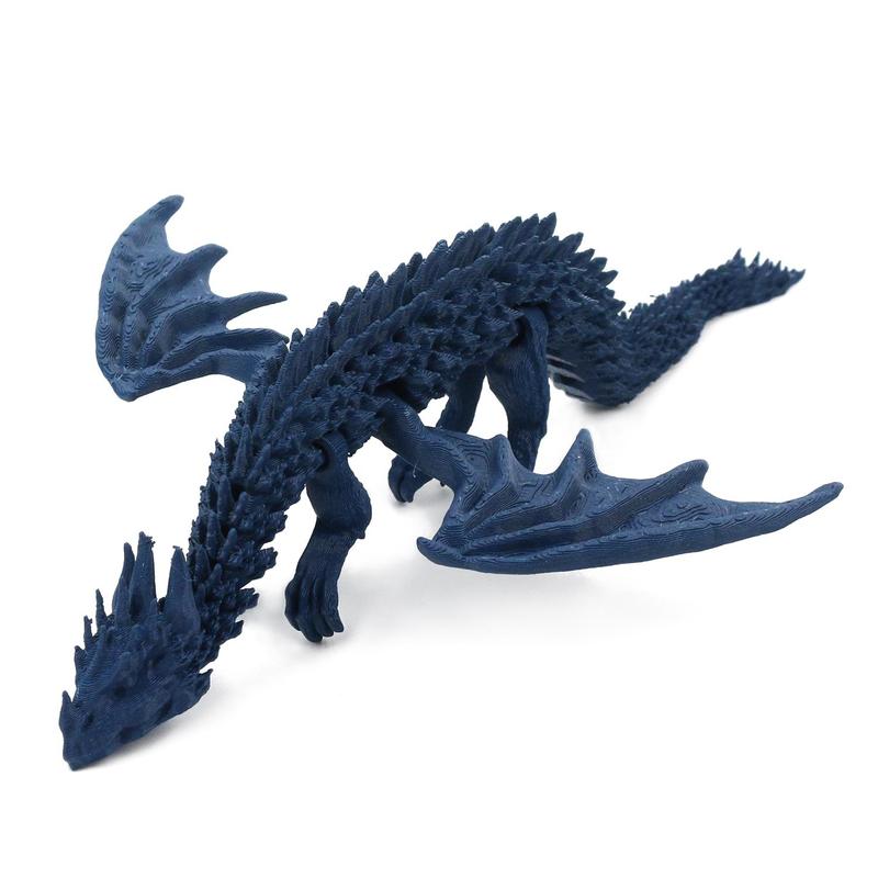 3D Printed Dragon Toy, 1 Count Flexible Dragon Toy, Stress Relief Toy, Creative Decoration, Collection Craft, Home Office Novelty Toy