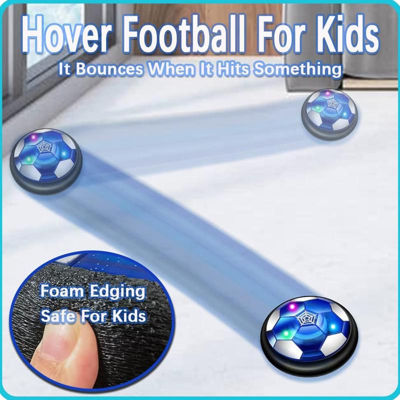 Hover Soccer Ball Football Toy Set LED Light Rechargeable Bumper Sports Games