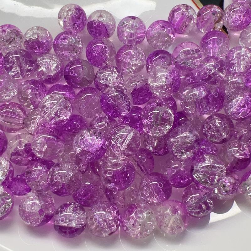 DIY  glass beads  10mm 8mm 50pcs