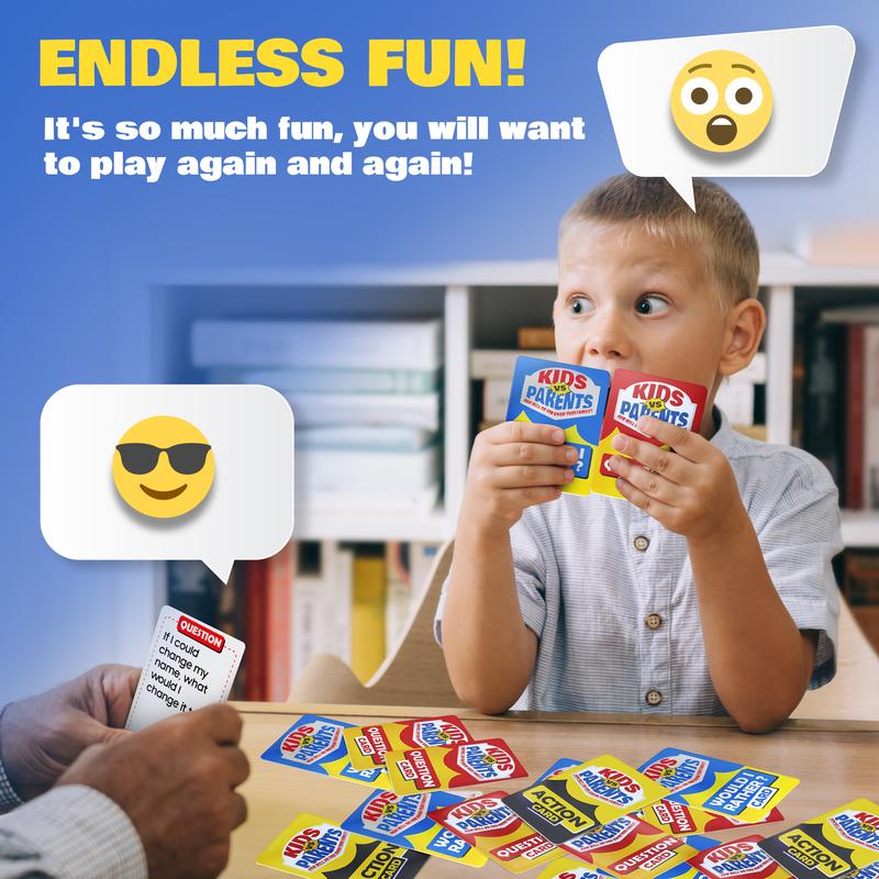 Kids VS Parents - Family Game for Kids 4-12 | Games for Family Game Night | Fun Kids Card Games