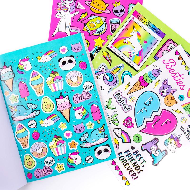 DIY 1500+ stickers, cute. Sticker book, funny handmade stickers for girls