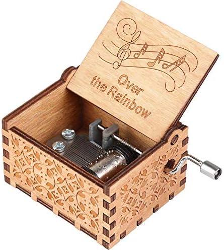 Over The Rainbow Music Box, Wizard of OZ Gift for Daughter Son Wife Women Girlfriend Birthday Valentine Day Anniversary Play Somewhere Over The Rainbow