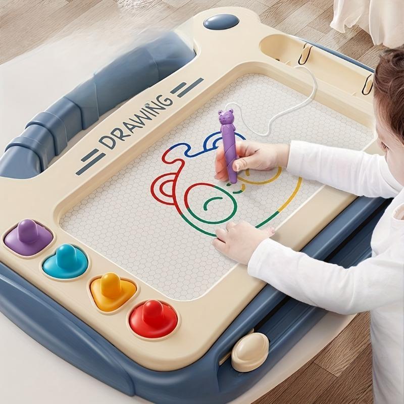 Magnetic Drawing Board For Early Childhood Education And Learning Toys, Perfect Birthday Gifts For Boys And Girls, Christmas And Halloween Gifts (4 Stamps+1 Paintbrush+4 Brackets)