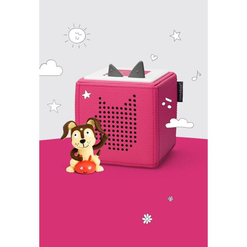 Tonies Pink Toniebox Starter Set with Playtime Puppy Tonie and Charging Station