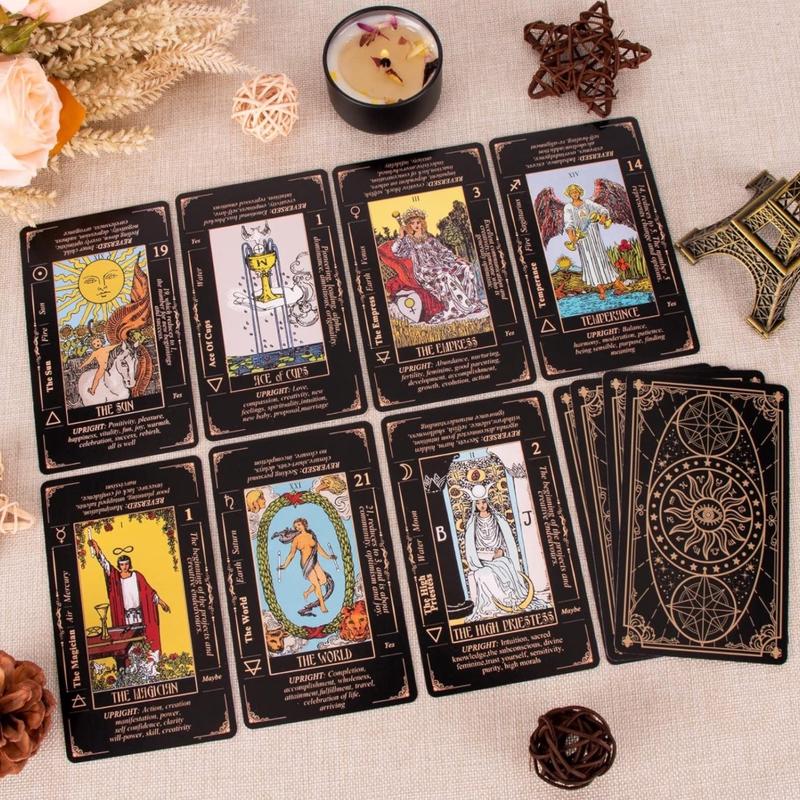 Standard Size Classic Tarot For Beginners with Guidebook & Storage Pouch tarot card Quick-Reference Beginner Classic Tarot