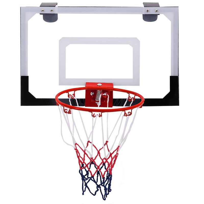 FestivalJoy-Over-The-Door Mini Basketball Hoop Includes Basketball and 2 Nets