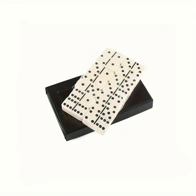 28pcs Classic Dominoes Card Chess, Board Game Toys With PVC Storage Box, Portable Case for Leisure Gifts Entertainment Tourism