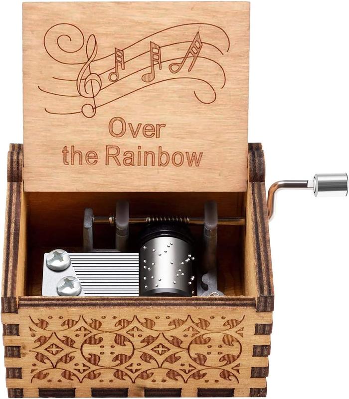 Over The Rainbow Music Box, Wizard of OZ Gift for Daughter Son Wife Women Girlfriend Birthday Valentine Day Anniversary Play Somewhere Over The Rainbow