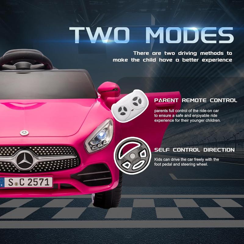 Mercedes-Benz CLS 350 12V Kids Electric Ride-On Car, 2WD, Parent Remote Control, LED Lights, USB, Bluetooth, for Ages 2-4 ride-on toy remote control boy girl