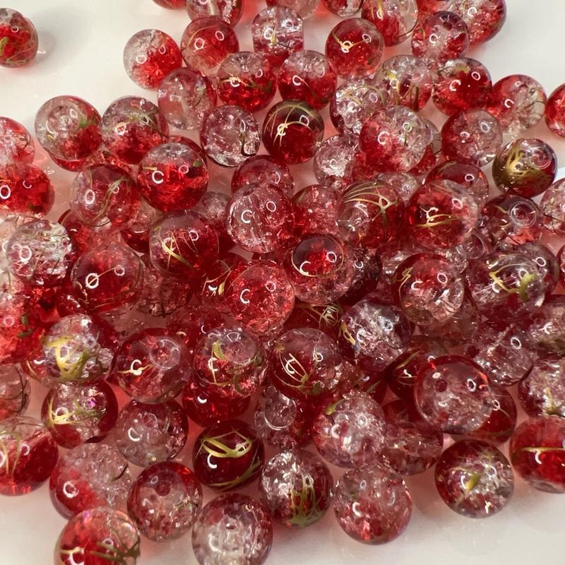 DIY  glass beads  10mm 8mm 50pcs