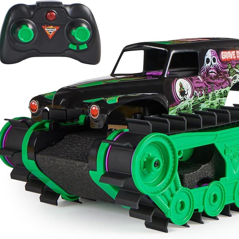 YKTK1 Official Grave Digger Trax All-Terrain Remote Control Outdoor Vehicle, 1:15 Scale, Kids Toys for Boys and Girls Ages 4-6+