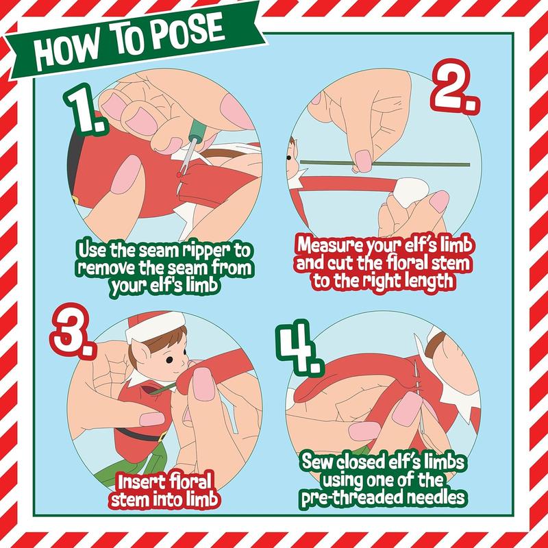 Elf Upgrade Complete DIY Kit - Make Your Christmas Elf Bendable & Flexible - Easy to Use - Perfect for Kids & Family