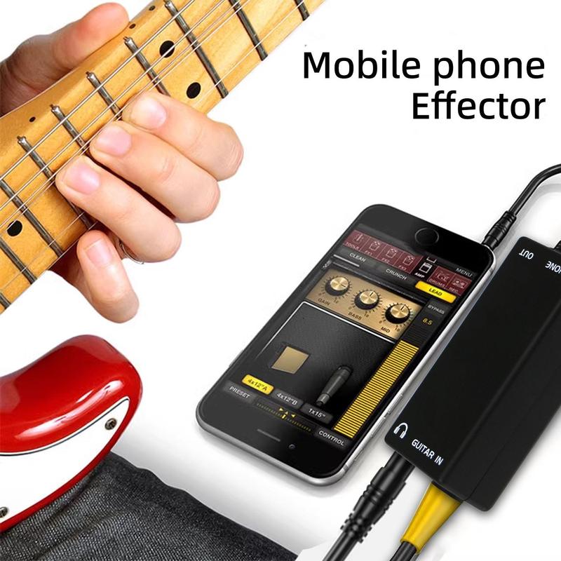 Guitar Effect Pedal Converter Cable, Instrument Connection Converter for Smart Phone and Tablet, Music Accessories for Kids and Adults