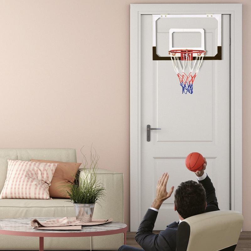 FestivalJoy-Over-The-Door Mini Basketball Hoop Includes Basketball and 2 Nets