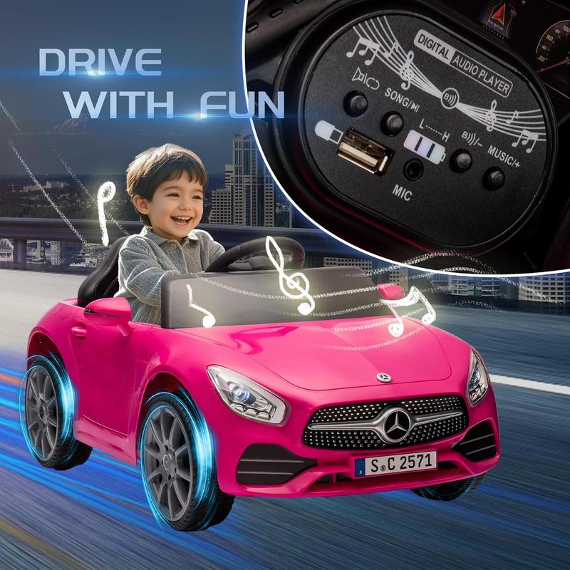 Mercedes-Benz CLS 350 12V Kids Electric Ride-On Car, 2WD, Parent Remote Control, LED Lights, USB, Bluetooth, for Ages 2-4 ride-on toy remote control boy girl