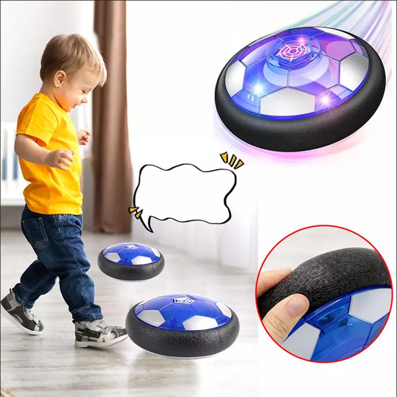 Hover Soccer Ball Football Toy Set LED Light Rechargeable Bumper Sports Games