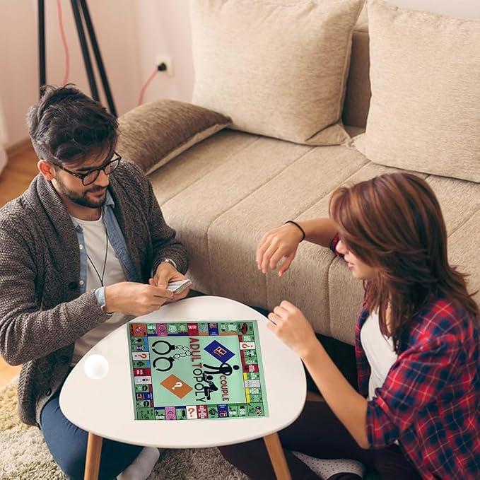 Board Game, Couple Opoly Board Game, Valentines Gifts for Him Her Boyfriend Girlfriend, Birthday Date Night Gifts for Husband Wife,Super Fun Couples Game for Date Night.