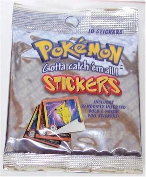 Pokémon Series one sticker pack by Artbox Vintage