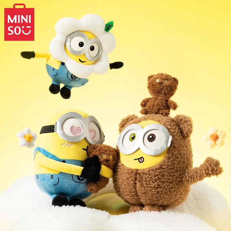 Minions Bob Disguised As Tim Series Stuffed Toys 9 Inch Little Minions Cute Sleeping Bedding Stuffed Animals Kawaii Plushies Pillow for Kids Toddler Toys Boys Girls  Christmas Gift