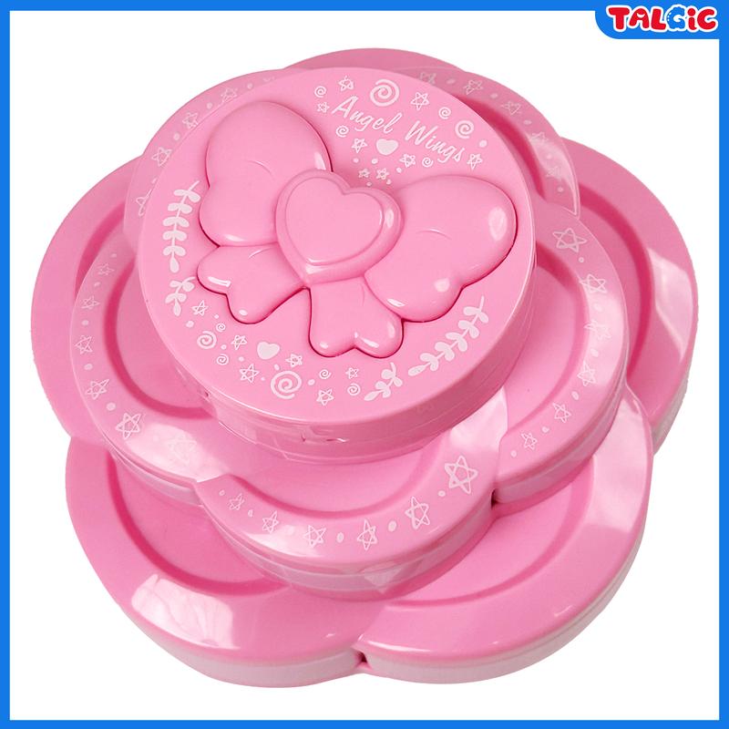 Petal-Shaped Makeup Pretend Play, Princess Cosmetics Toys with Storage Case, Children's Cognitive Toys Makeup Play Kit for Nursery, Home, Early Learning Centre