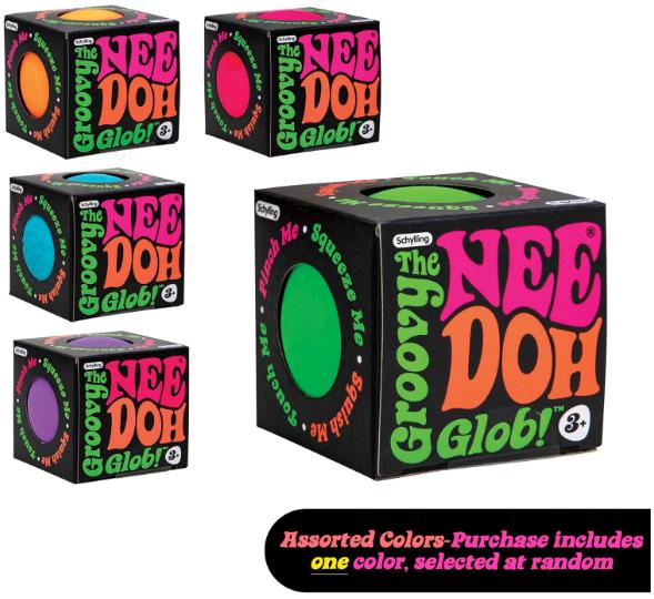 NeeDoh Original - Sensory Fidget Toy - Assorted Colors - Ages 3 to Adult , 1 Count ( Pack of 1)