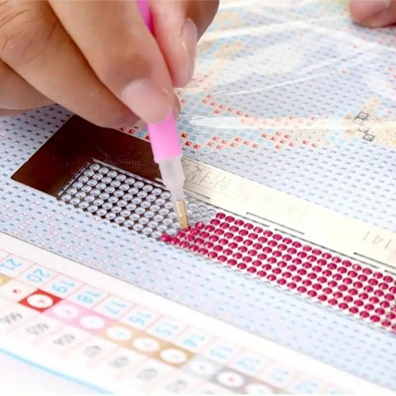 DIY Diamond Arts Painting Cross Stitch Ruler, Stainless Steel Embroidery Ruler, DIY Diamond Arts Painting Accessories