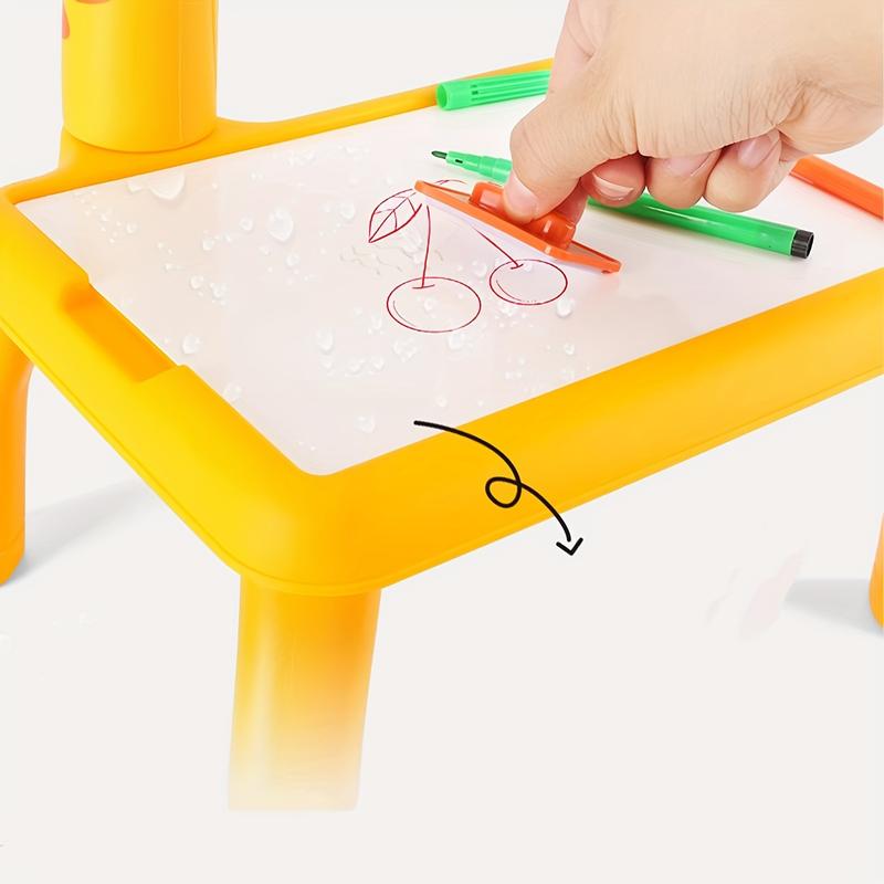 Deer Projection Drawing Table, Erasable Graffiti Board Puzzle Toy With Projection Light, Birthday,Halloween And Christmas For Girls And Boys