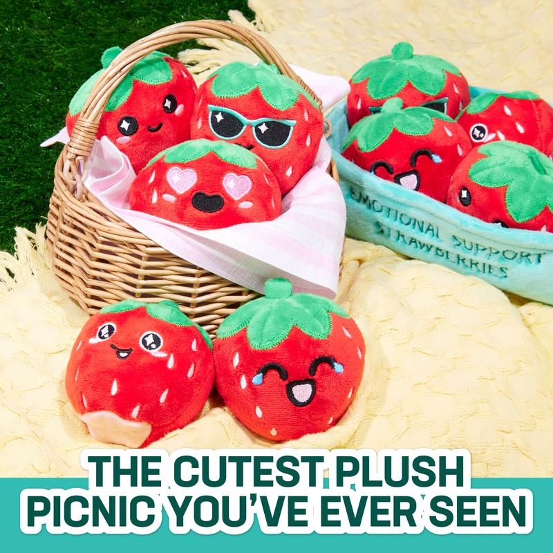 Emotional Support Strawberries - Cuddly Plush Comfort Food