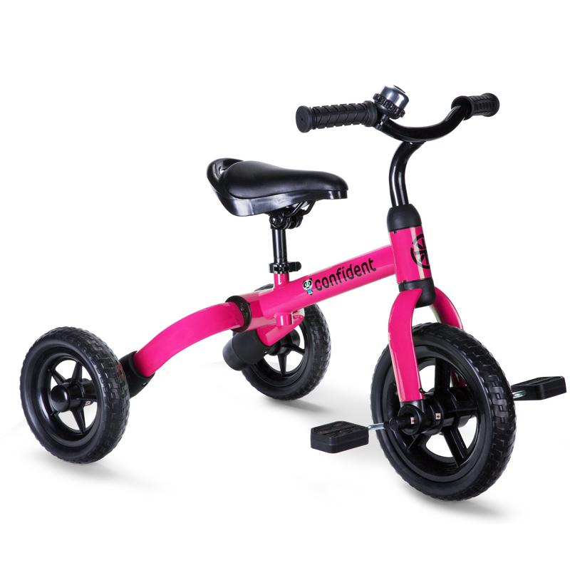 3 In 1 Kids Tricycles Gift For 2-5 Years Old Boy Girl, Foldable Toddler Tricycles With Detachable Pedal, Baby Balance Bike For Outdoor And Indoor