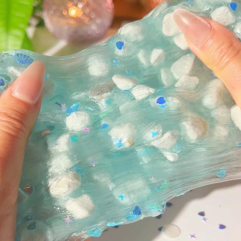 The Sound of the Ocean Slime • Large Perlite Slime • Slime for the Best ASMR • Clear Slime • Crunchy Slime • Blue Slime • Sea Spray Scented Slime