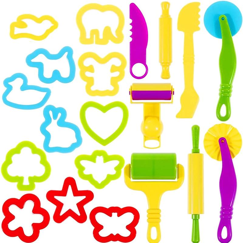 20Pcs Dough Tools Kit for Kids, Playdough Set for Boys & Girls Party Favors, Christmas Birthday Gift for Kids