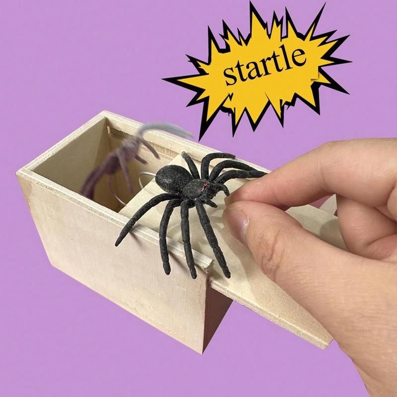 1pc Spider Prank Box Trick Toy, Funny Practical Joke Toystocking Fillers,Cheap Toys,Joke Prank