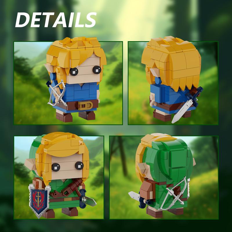 Classic Action Figures Link, Ideal Christmas & Halloween Gifts and Collections for Kids and Fans (334 pcs)