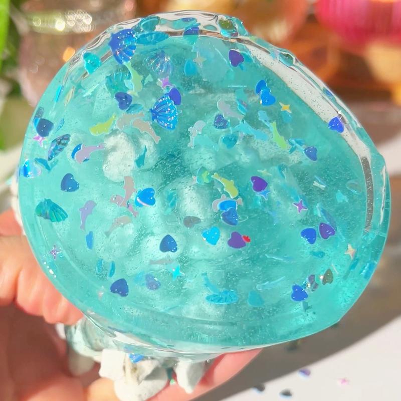 The Sound of the Ocean Slime • Large Perlite Slime • Slime for the Best ASMR • Clear Slime • Crunchy Slime • Blue Slime • Sea Spray Scented Slime