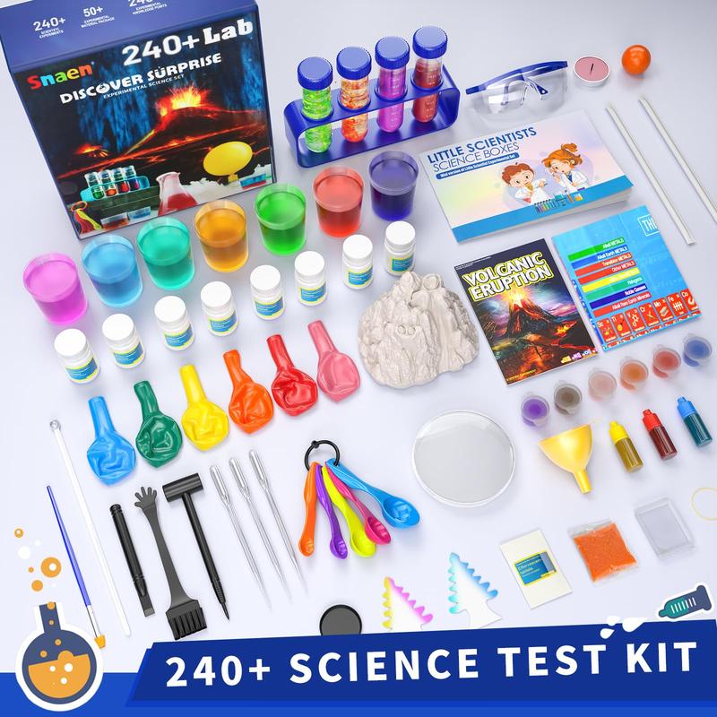 Science Kit with 240+ Science Lab Experiments,DIY STEM Educational Learning Scientific Tools  Toys Gift